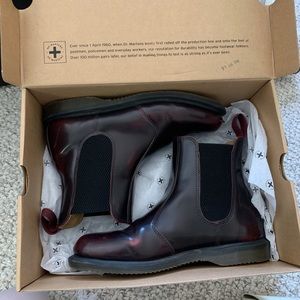 Doc Marten Flora Boots in Cherry Red SIZE 8